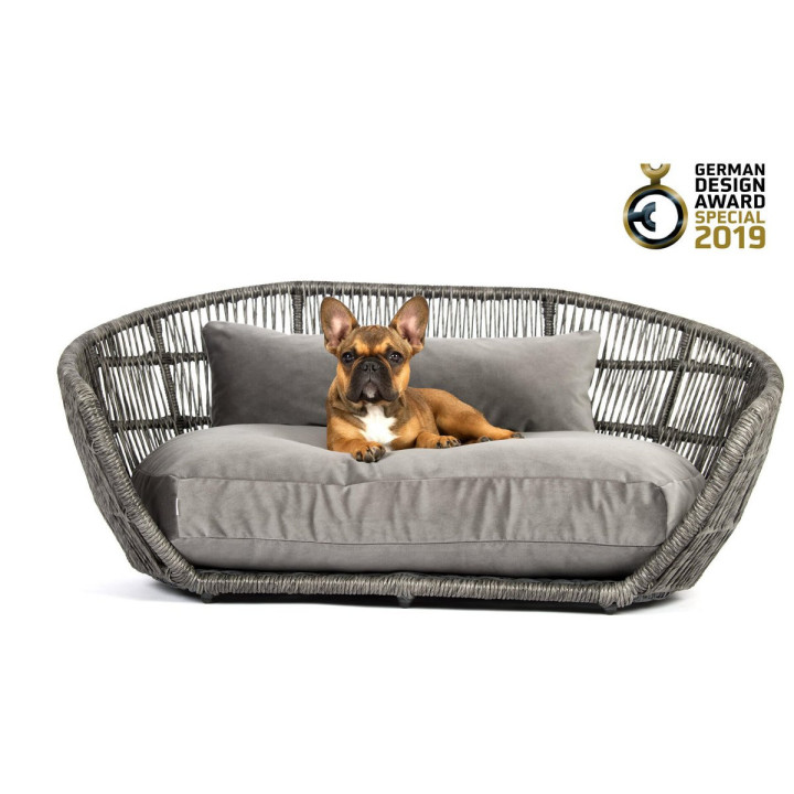 PRADO - Design-Hundebett OXFORD - Grau
