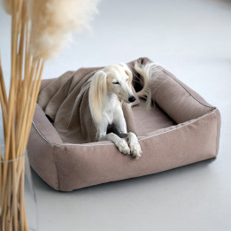 Decke REVERSO - Stilvolle Wendedecke - Taupe