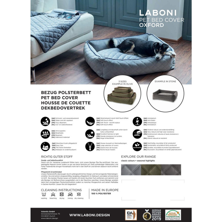 OXFORD I Classic Hundebett - Olive